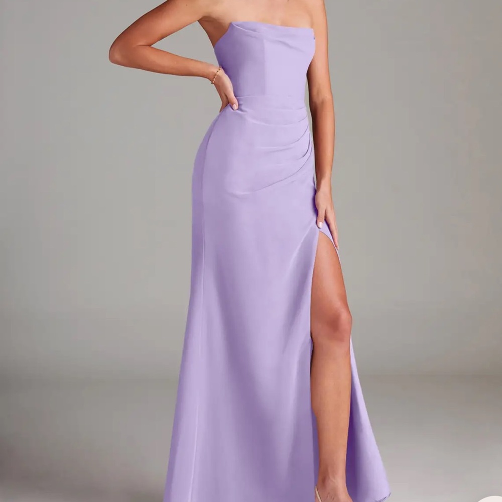 Azazie lilac chiffon dress - Picture 8 of 15